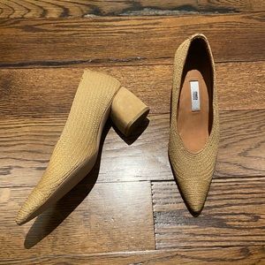 Miista London natural woven raffia pumps Nina  39